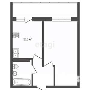 1-к квартира, вторичка, 34м2, 7/10 этаж