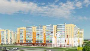 1-к квартира, строящийся дом, 40м2, 4/18 этаж