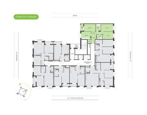 3-к квартира, вторичка, 76м2, 6/16 этаж