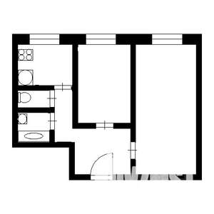 2-к квартира, вторичка, 44м2, 3/9 этаж