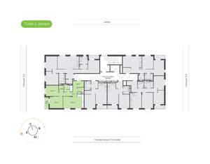2-к квартира, вторичка, 66м2, 2/9 этаж