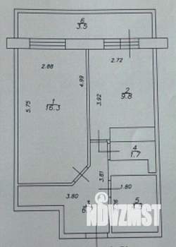 1-к квартира, вторичка, 39м2, 10/18 этаж