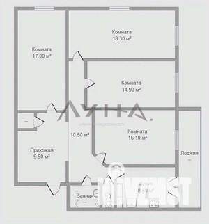 4-к квартира, вторичка, 89м2, 10/10 этаж