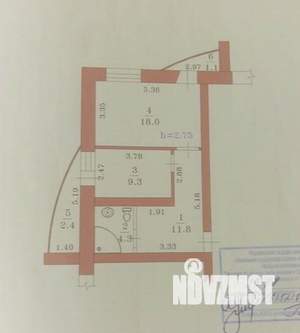1-к квартира, вторичка, 47м2, 9/10 этаж