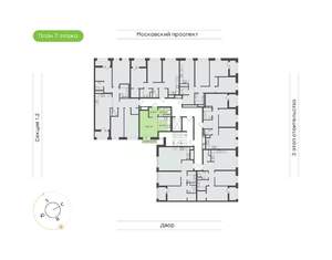 1-к квартира, вторичка, 31м2, 7/9 этаж