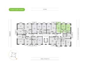2-к квартира, вторичка, 63м2, 6/9 этаж