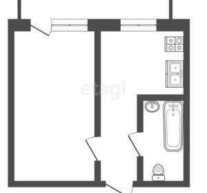 1-к квартира, вторичка, 30м2, 1/5 этаж