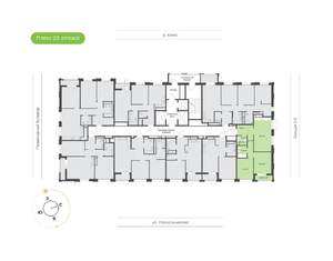2-к квартира, вторичка, 64м2, 23/24 этаж