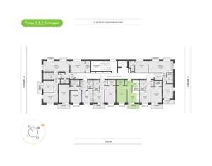 1-к квартира, вторичка, 39м2, 5/9 этаж