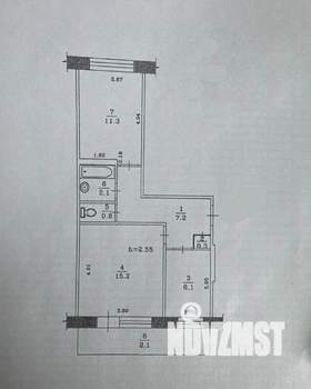 2-к квартира, вторичка, 45м2, 2/5 этаж