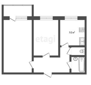 2-к квартира, вторичка, 44м2, 4/5 этаж
