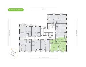 3-к квартира, вторичка, 90м2, 14/16 этаж