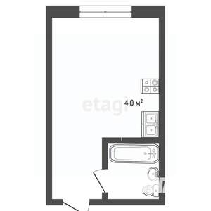 Студия квартира, вторичка, 19м2, 4/5 этаж