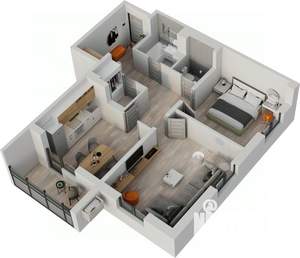 2-к квартира, строящийся дом, 69м2, 17/18 этаж