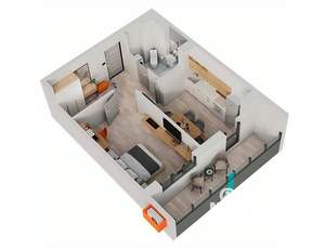 1-к квартира, строящийся дом, 40м2, 9/17 этаж