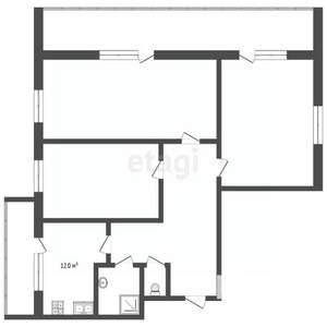 3-к квартира, вторичка, 90м2, 16/24 этаж