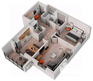 2-к квартира, строящийся дом, 68м2, 18/18 этаж