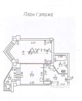 1-к квартира, вторичка, 41м2, 1/18 этаж