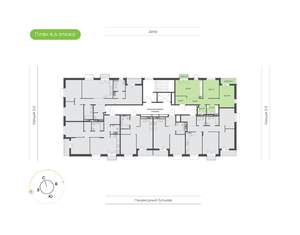 2-к квартира, вторичка, 61м2, 4/9 этаж