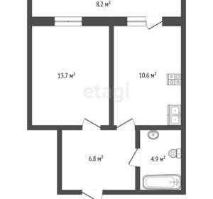 1-к квартира, вторичка, 39м2, 11/18 этаж