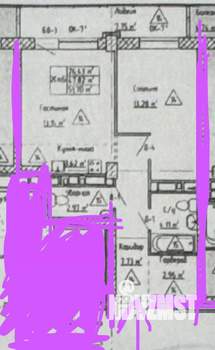 2-к квартира, вторичка, 54м2, 2/19 этаж