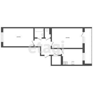 2-к квартира, вторичка, 64м2, 6/10 этаж