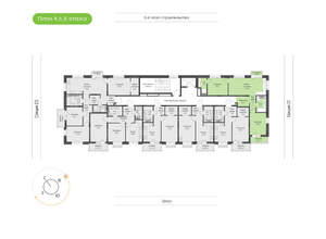 2-к квартира, вторичка, 63м2, 8/24 этаж