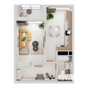 1-к квартира, строящийся дом, 47м2, 12/22 этаж