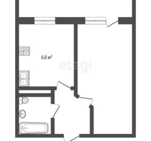 1-к квартира, вторичка, 35м2, 7/10 этаж