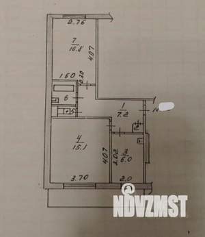 2-к квартира, вторичка, 43м2, 5/5 этаж