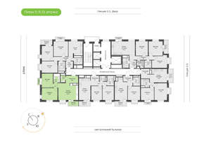 2-к квартира, вторичка, 63м2, 13/24 этаж