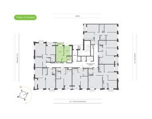 1-к квартира, вторичка, 38м2, 3/16 этаж