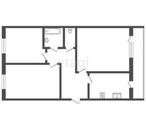 3-к квартира, вторичка, 59м2, 5/5 этаж