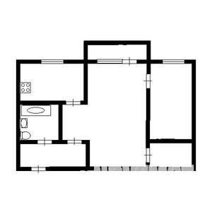 2-к квартира, вторичка, 42м2, 8/9 этаж