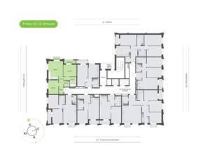 2-к квартира, вторичка, 61м2, 10/16 этаж