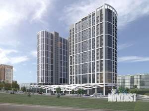 2-к квартира, строящийся дом, 54м2, 19/22 этаж