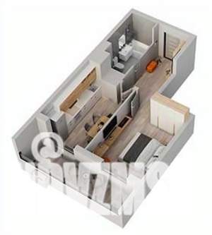 1-к квартира, строящийся дом, 40м2, 1/18 этаж