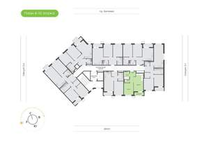 1-к квартира, вторичка, 41м2, 10/24 этаж