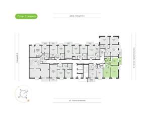 2-к квартира, вторичка, 60м2, 2/14 этаж