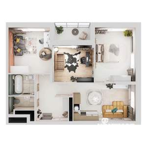 4-к квартира, строящийся дом, 78м2, 4/22 этаж