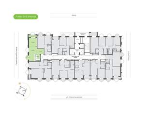 1-к квартира, вторичка, 45м2, 3/24 этаж