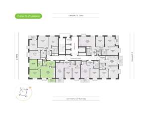 2-к квартира, вторичка, 63м2, 21/24 этаж