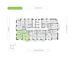 2-к квартира, вторичка, 65м2, 14/21 этаж