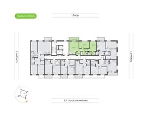 2-к квартира, вторичка, 71м2, 2/13 этаж