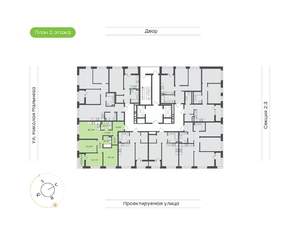 3-к квартира, вторичка, 76м2, 2/20 этаж