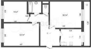 3-к квартира, вторичка, 60м2, 4/5 этаж