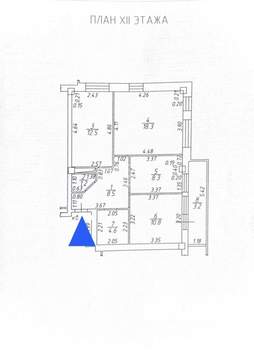 3-к квартира, вторичка, 67м2, 12/17 этаж