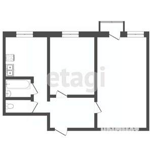 2-к квартира, вторичка, 51м2, 3/10 этаж