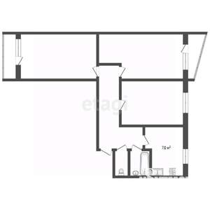 3-к квартира, вторичка, 64м2, 9/12 этаж