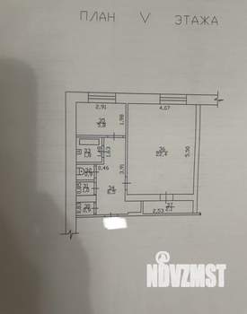 1-к квартира, вторичка, 41м2, 5/9 этаж